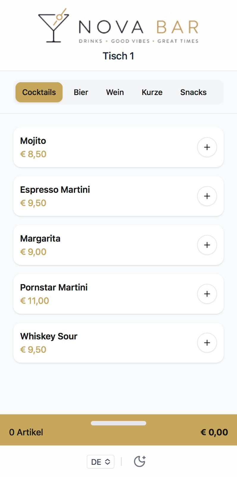 Bar Demo ansehen