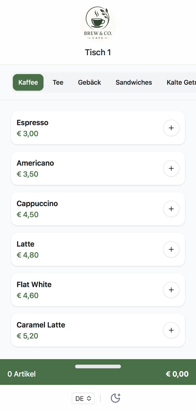 Café Demo ansehen