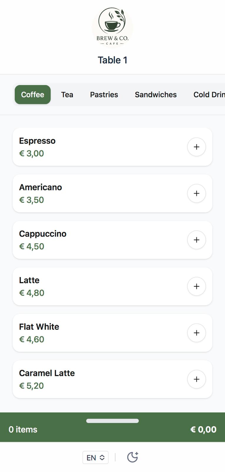 Café View demo