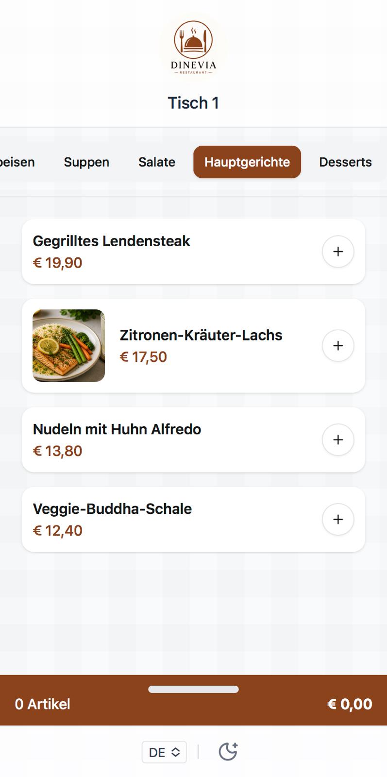 Restaurant Demo ansehen
